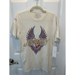 The Vinyl Icons Women's Journey Winged Heart Indie Sleaze t-shirt Size Small NWT